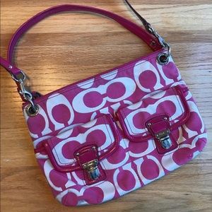 Authentic Coach Poppy Signature Purse Satchel Crossbody